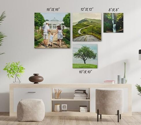 مطبوعات قماشية مخصصة من CanvasChamp مع صورك - لوحة فنية جدارية مؤطرة مخصصة لديكور المنزل والمكتب (24 بوصة عرض × 36 بوصة ارتفاع، 0.75 بوصة عمق) in Kuwait