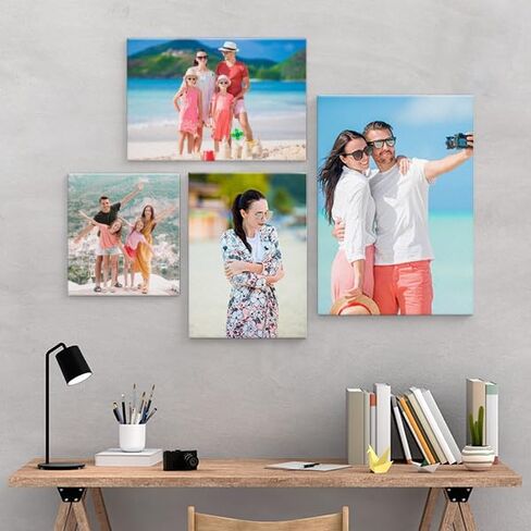 مطبوعات قماشية مخصصة من CanvasChamp مع صورك - لوحة فنية جدارية مؤطرة مخصصة لديكور المنزل والمكتب (24 بوصة عرض × 36 بوصة ارتفاع، 0.75 بوصة عمق) in Kuwait