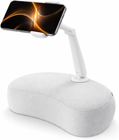 Pillow Phone Holder for Bed with Flexible Arm, 360° Rotating Phone Pillow Stand for Laying Down, Patented Crescent Cushion Compatible with iPhone & 4.7"-7.0" Phones, Hands-Free Stand for Sofa, Lap in Kuwait