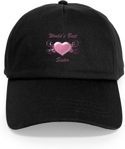 CafePress World's Best Sister (Heart) Cap Adjustable Baseball Cap in Saudi Arabia