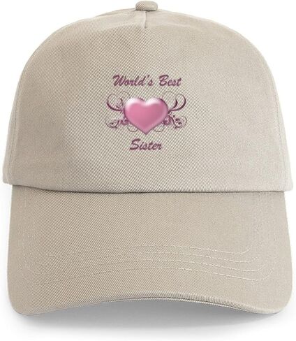 CafePress World's Best Sister (Heart) Cap Adjustable Baseball Cap in Saudi Arabia