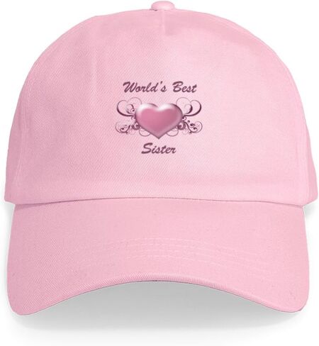 CafePress World's Best Sister (Heart) Cap Adjustable Baseball Cap in Saudi Arabia