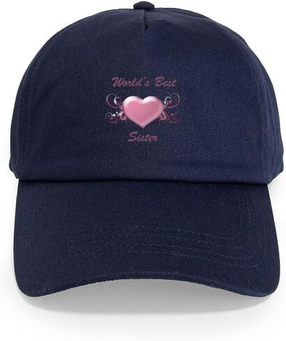 CafePress World's Best Sister (Heart) Cap Adjustable Baseball Cap in Saudi Arabia
