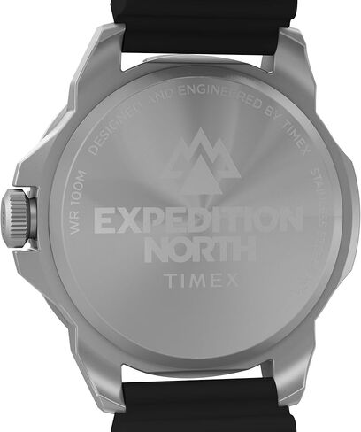 Timex Men's Expedition North Ridge 42mm Watch - Black Strap Green Dial Silver-Tone Case in Saudi Arabia