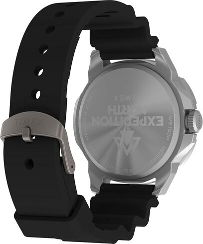 Timex Men's Expedition North Ridge 42mm Watch - Black Strap Green Dial Silver-Tone Case in Saudi Arabia