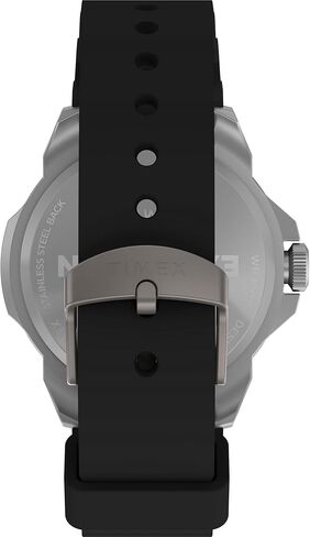 Timex Men's Expedition North Ridge 42mm Watch - Black Strap Green Dial Silver-Tone Case in Saudi Arabia