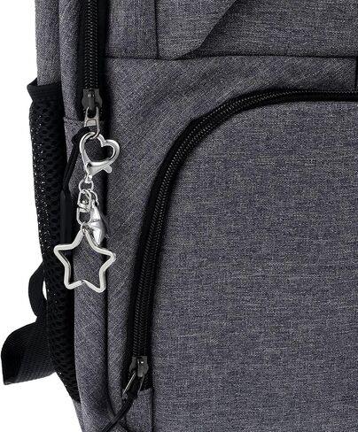 Silver Star KeyChain Cute Y2k KeyChain Kawaii Accessories Decor for Car Key Purse Handbag Backpack Gift for Women(1 Pcs) in Saudi Arabia