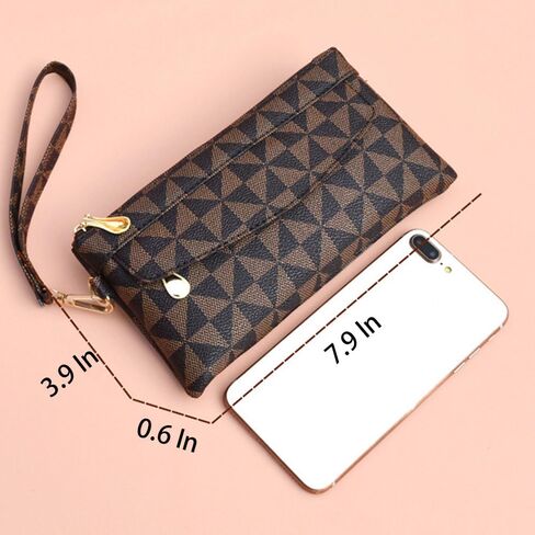 Women's Wallet Zipper Pocket Wallets with Wrist Strap, Credit Card Purse for Women and Men in Saudi Arabia