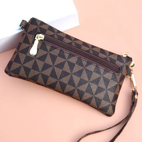 Women's Wallet Zipper Pocket Wallets with Wrist Strap, Credit Card Purse for Women and Men in Saudi Arabia