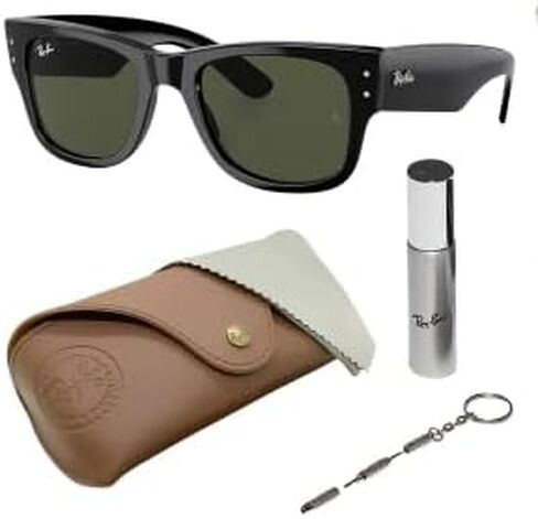 نظارات شمسية Ray-Ban RB0840SF MEGA WAYFARER LOW BRIDGE FIT مربعة الشكل للرجال والنساء مع مجموعة نظارات RAYBAN الرسمية in Saudi Arabia