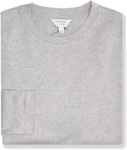 تي شيرت رجالي من Banana Republic 782362 Luxe Touch مصنوع من القطن بأكمام طويلة in Kuwait