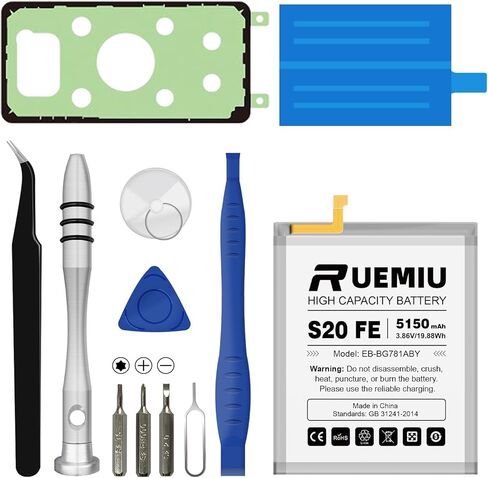 5150mAh Battery for Samsung Galaxy S10E,Upgraded High Capacity fit for S10E Model SM-G970U/U1 SM-G970F SM-G970W with Complete Repair Tool Kits in Saudi Arabia