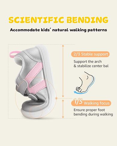 Toddler Wide Toe Box Barefoot Shoes for Boys & Girls Zero Drop Sneakers Little Kids Tennis Running Casual Shoes Baby First Walking Non-Slip Shoe Lightweight Comfort Outdoor Activities in Saudi Arabia