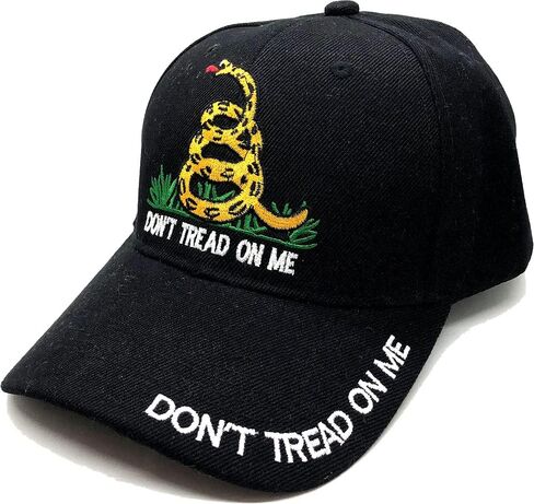 Don't Tread on Me | Gadsden Flag | Liberty or Death| 3D Embroidered Adjustable Baseball Cap Hat in Saudi Arabia