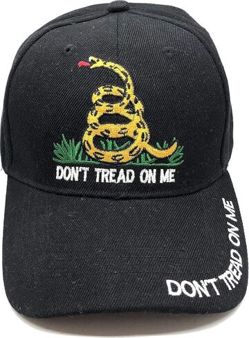 Don't Tread on Me | Gadsden Flag | Liberty or Death| 3D Embroidered Adjustable Baseball Cap Hat in Saudi Arabia
