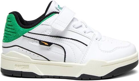 حذاء رياضي PUMA Kids Boys Slipstream Bball Ac سهل الارتداء كاجوال - أبيض - مقاس 3 M in Saudi Arabia