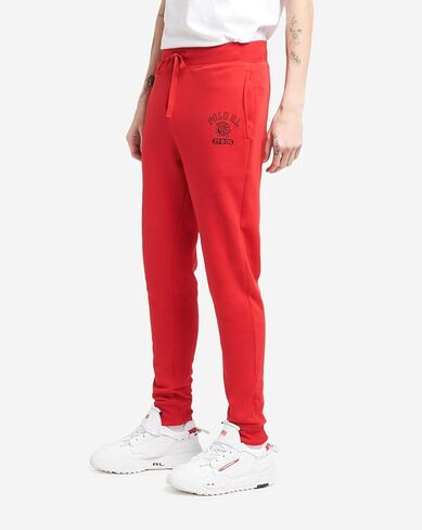 Polo Ralph Lauren Mens Fleece Joggers Brushed Red Tiger Sweatpants in Red (as1, alpha, l, regular, regular) in Saudi Arabia
