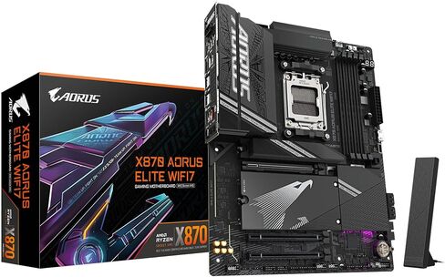 GIGABYTE X870I AORUS PRO ICE AMD AM5 LGA 1718 Motherboard, Mini-ITX, DDR5, 2X M.2, PCIe 5.0, USB-C, WIFI7, 2.5GbE LAN, EZ-Latch, 5-Year Warranty in Kuwait