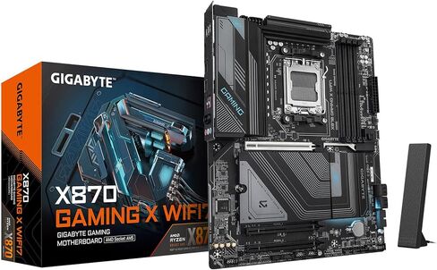 GIGABYTE X870I AORUS PRO ICE AMD AM5 LGA 1718 Motherboard, Mini-ITX, DDR5, 2X M.2, PCIe 5.0, USB-C, WIFI7, 2.5GbE LAN, EZ-Latch, 5-Year Warranty in Kuwait