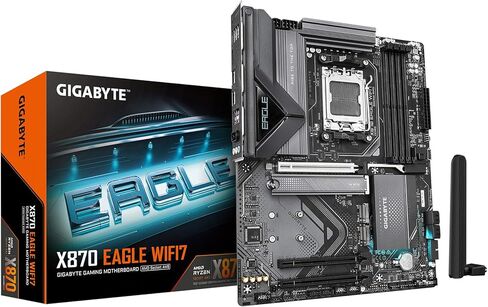 GIGABYTE X870I AORUS PRO ICE AMD AM5 LGA 1718 Motherboard, Mini-ITX, DDR5, 2X M.2, PCIe 5.0, USB-C, WIFI7, 2.5GbE LAN, EZ-Latch, 5-Year Warranty in Kuwait