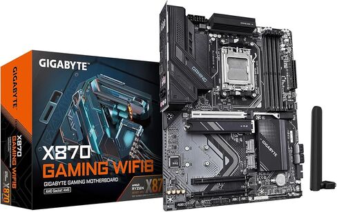 GIGABYTE X870I AORUS PRO ICE AMD AM5 LGA 1718 Motherboard, Mini-ITX, DDR5, 2X M.2, PCIe 5.0, USB-C, WIFI7, 2.5GbE LAN, EZ-Latch, 5-Year Warranty in Kuwait
