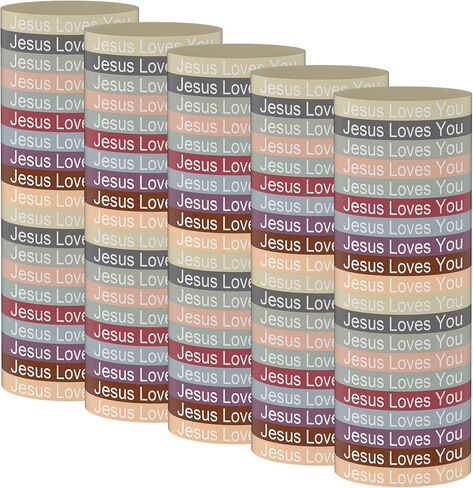 100PCS Jesus Loves You Bracelets For Women Men, Silicone Religious Christian Jesus Wristbands in Saudi Arabia
