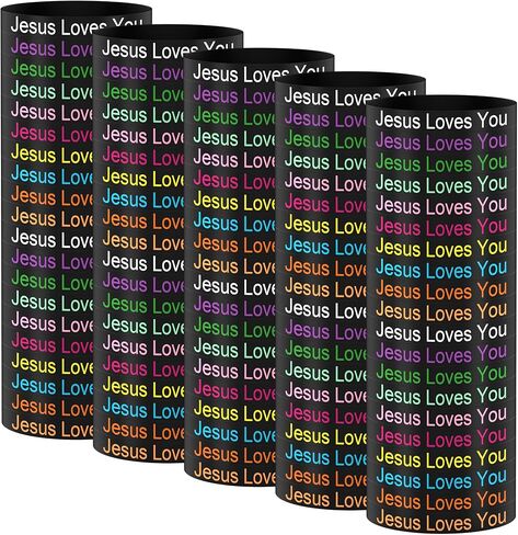100PCS Jesus Loves You Bracelets For Women Men, Silicone Religious Christian Jesus Wristbands in Saudi Arabia
