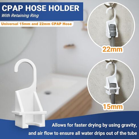 طقم تنظيف أنبوب CPAP مكون من 9 قطع، حوض غسيل قابل للطي، حامل خرطوم CPAP، مشابك أنبوب CPAP، حامل أنابيب CPAP، فرشاة تنظيف الأنبوب تناسب أنابيب قطرها القياسية 15-22 مم مع حقيبة تخزين in Saudi Arabia