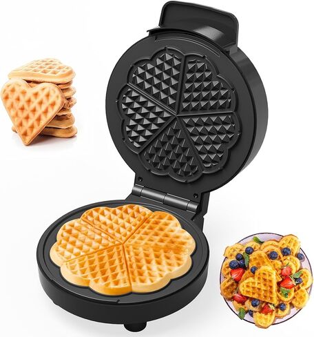 Sunvivi 3 in 1 Sandwich Maker, Electric Waffle Maker with Removable Non-stick Plates, 850W Panini Press Grill with Glass Top, Cool Touch Handle & Easy to Clean, Black in Saudi Arabia