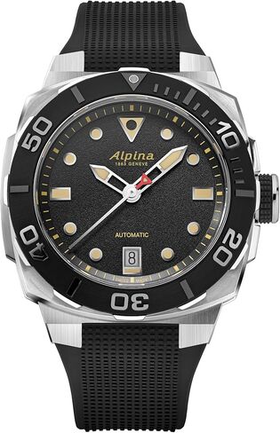 Alpina Men's Seastrong Extreme Swiss Made 3-Hand Date Automatic Watch, Luminous, Stainless Steel, Sapphire Crystal, 39 x 40.5mm, 300M Water Resistant in Saudi Arabia