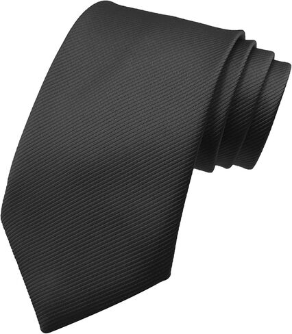 Men's Ties 3.15" Solid Tie Pure Color Classic Mens Necktie, Premium Formal Black Ties for Men in Saudi Arabia