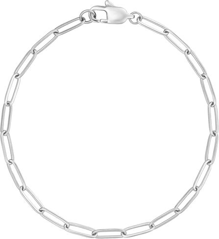 14K Gold Plated Paperclip Dainty Link Chain Adjustable Bracelet Jewelry Gifts for Women in Saudi Arabia