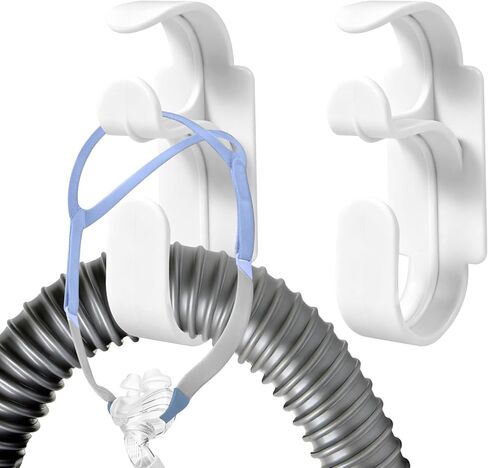حامل خرطوم CPAP للسرير، تصميم مضاد للانزلاق ومضاد للفك، شماعة لاصقة خالية من التلف للأنبوب والقناع، تمنع التشابك والتسربات، مناسبة لجميع أجهزة CPAP، للاستخدام المنزلي والسفر (قطعة واحدة) in Kuwait