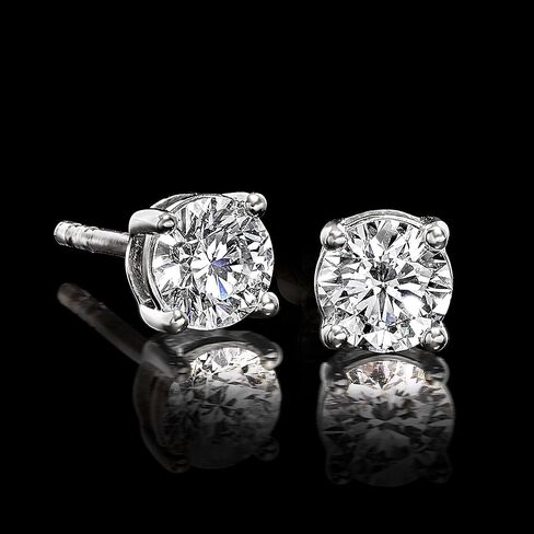 Ross-Simons 0.75 ct. t.w. Lab-Grown Diamond Stud Earrings in Sterling Silver in Saudi Arabia