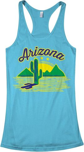 قميص بدون أكمام للسيدات من Threadrock Arizona Cactus Racerback in Kuwait
