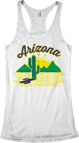 قميص بدون أكمام للسيدات من Threadrock Arizona Cactus Racerback in Kuwait