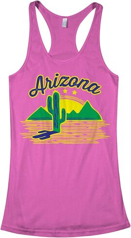 قميص بدون أكمام للسيدات من Threadrock Arizona Cactus Racerback in Kuwait