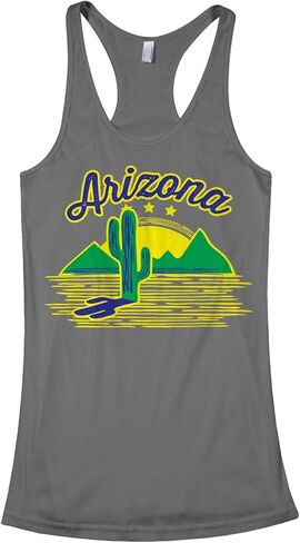 قميص بدون أكمام للسيدات من Threadrock Arizona Cactus Racerback in Kuwait