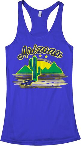 قميص بدون أكمام للسيدات من Threadrock Arizona Cactus Racerback in Kuwait