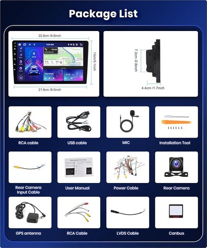 راديو HIFI 16EQ لـ Nissan Altima 2013-2018 Android Car Stereo Radio مع Carplay Android Auto ، 1081inch 1080p HD IPS Touchscreen Radio GPS WiFi Bluetooth FM/RDS كاميرا احتياطية in Kuwait