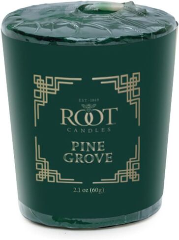Root Candles Holiday Scented Candles Honeycomb Beeswax Blend Premium Handcrafted Candle with Wood Wick, 6-Ounce Square, Winter Mallow in Saudi Arabia