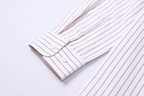 Cromoncent Mens Long Sleeve Oxford Button Down Shirts Casual Dress Shirt for Men,100% Cotton,Plaid/Stripes Shirts in Saudi Arabia