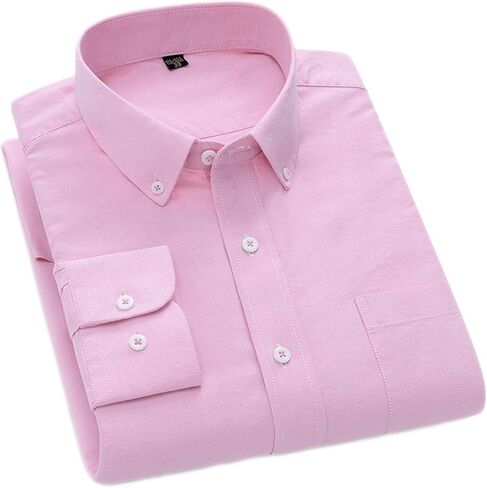 Cromoncent Mens Long Sleeve Oxford Button Down Shirts Casual Dress Shirt for Men,100% Cotton,Plaid/Stripes Shirts in Saudi Arabia