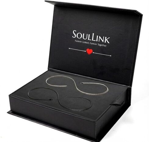 SOULLINK DIY Permanent Bracelet Kit for Couples - Stainless Steel Matching Infinity Jewelry with Secure Locking Clasp - Romantic Date Night Activity, Anniversary & Valentine's Gift for Him and Her in Saudi Arabia