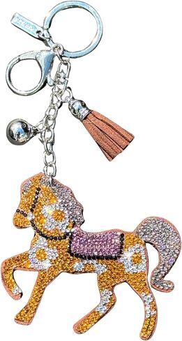 Popfizzy Rhinestone Keychains for Women and Girls, Bling Purse Charms, Birthday Gifts for Her, Backpack Key Chain, Bag Charms in Saudi Arabia