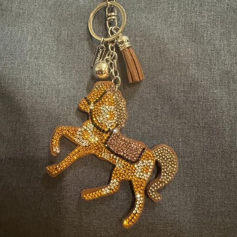 Popfizzy Rhinestone Keychains for Women and Girls, Bling Purse Charms, Birthday Gifts for Her, Backpack Key Chain, Bag Charms in Saudi Arabia