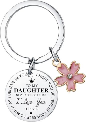 To My Daughter Keychain Daughter Gifts From Mom Dad I Love You Gifts for Daughter in Saudi Arabia