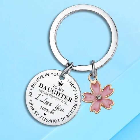 To My Daughter Keychain Daughter Gifts From Mom Dad I Love You Gifts for Daughter in Saudi Arabia