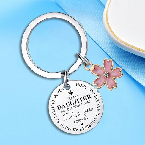 To My Daughter Keychain Daughter Gifts From Mom Dad I Love You Gifts for Daughter in Saudi Arabia
