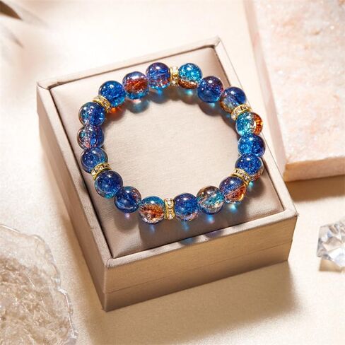 Beaded Stretch Bracelets for Women Men Healing Crystal Stone Bracelet Bead Adjustable Unisex Gemstones Bracelets 10MM Weave Jewelry Gifts in Saudi Arabia